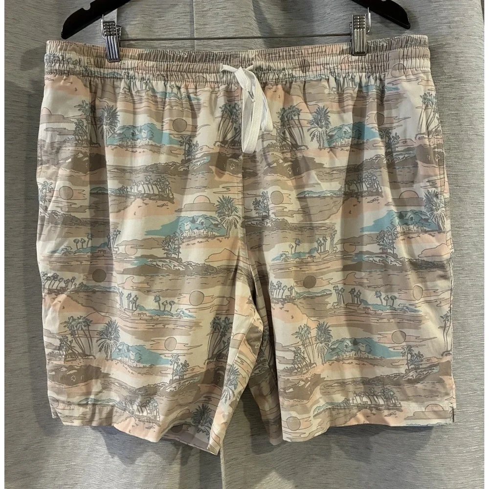 Chubbies Mens The Day Trips Swim Trunks XXL Tropical Beach Lined 7 Inch Inseam